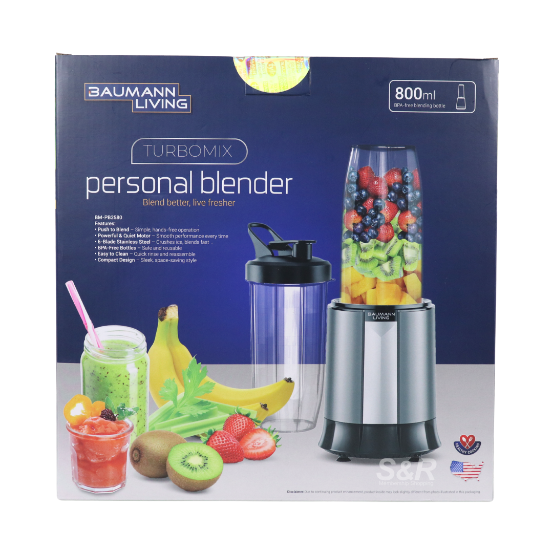 Baumann Living Turbomix 800mL Personal Blender